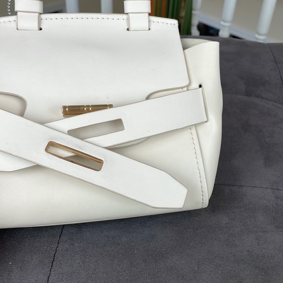 ZAC POSEN ~ Brigette Belted Leather Handbag ~ Swan ~ NWT! - Picture 7 of 12